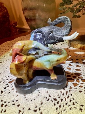 Ocean Jasper, 3 Elephants 5"