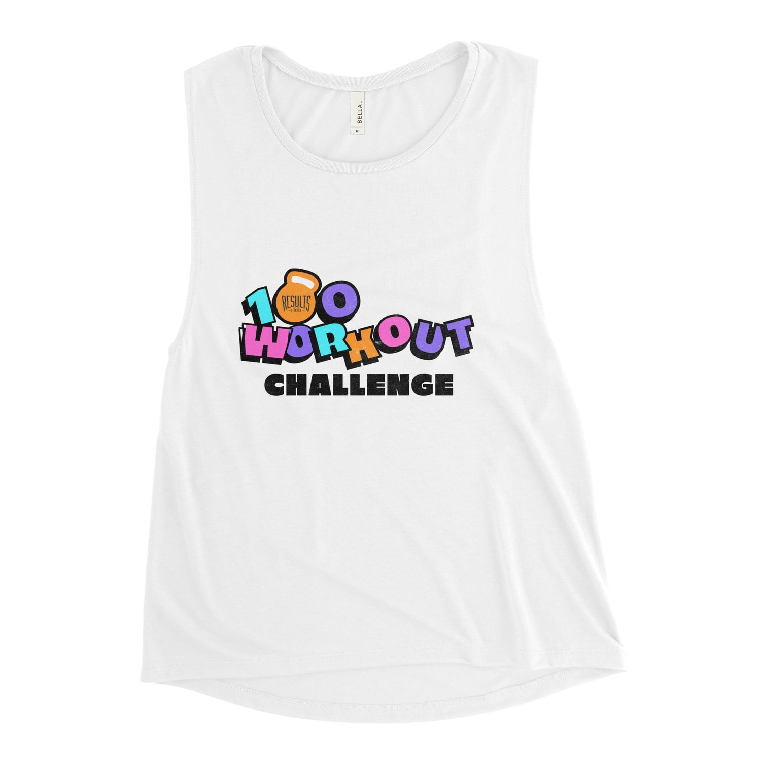 100 Workout Challenge Ladies’ Muscle Tank