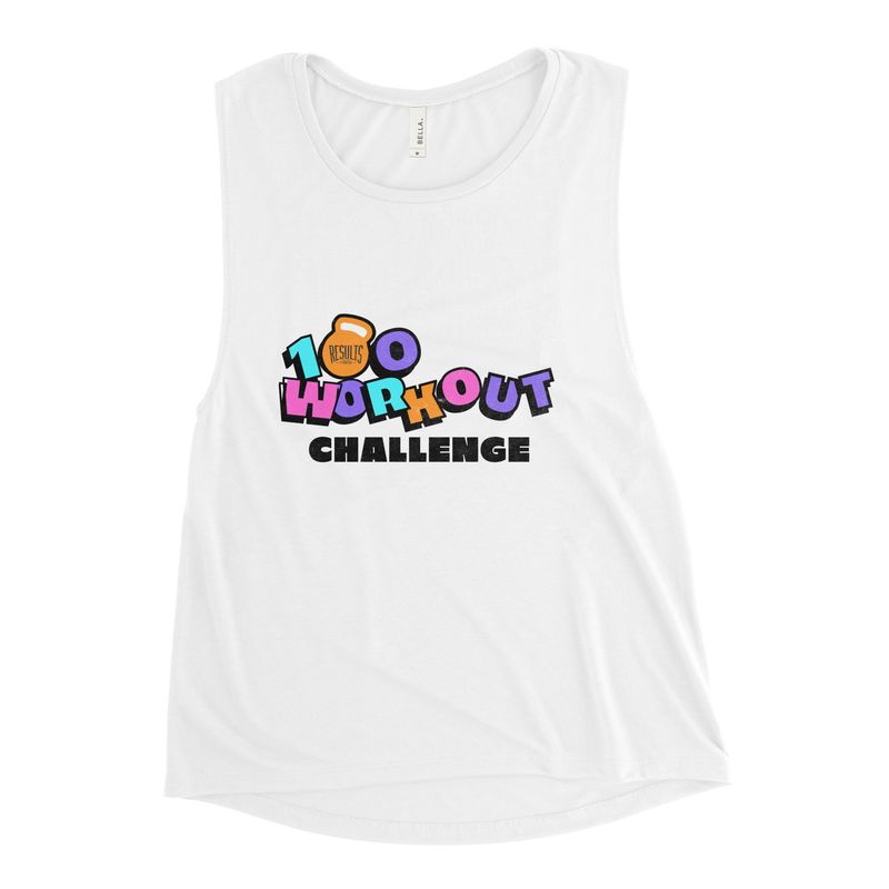 100 Workout Challenge Ladies’ Muscle Tank