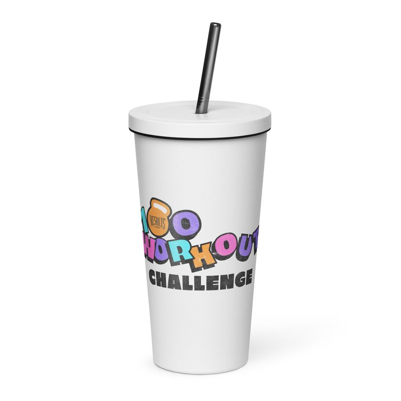 Insulated tumbler with a straw