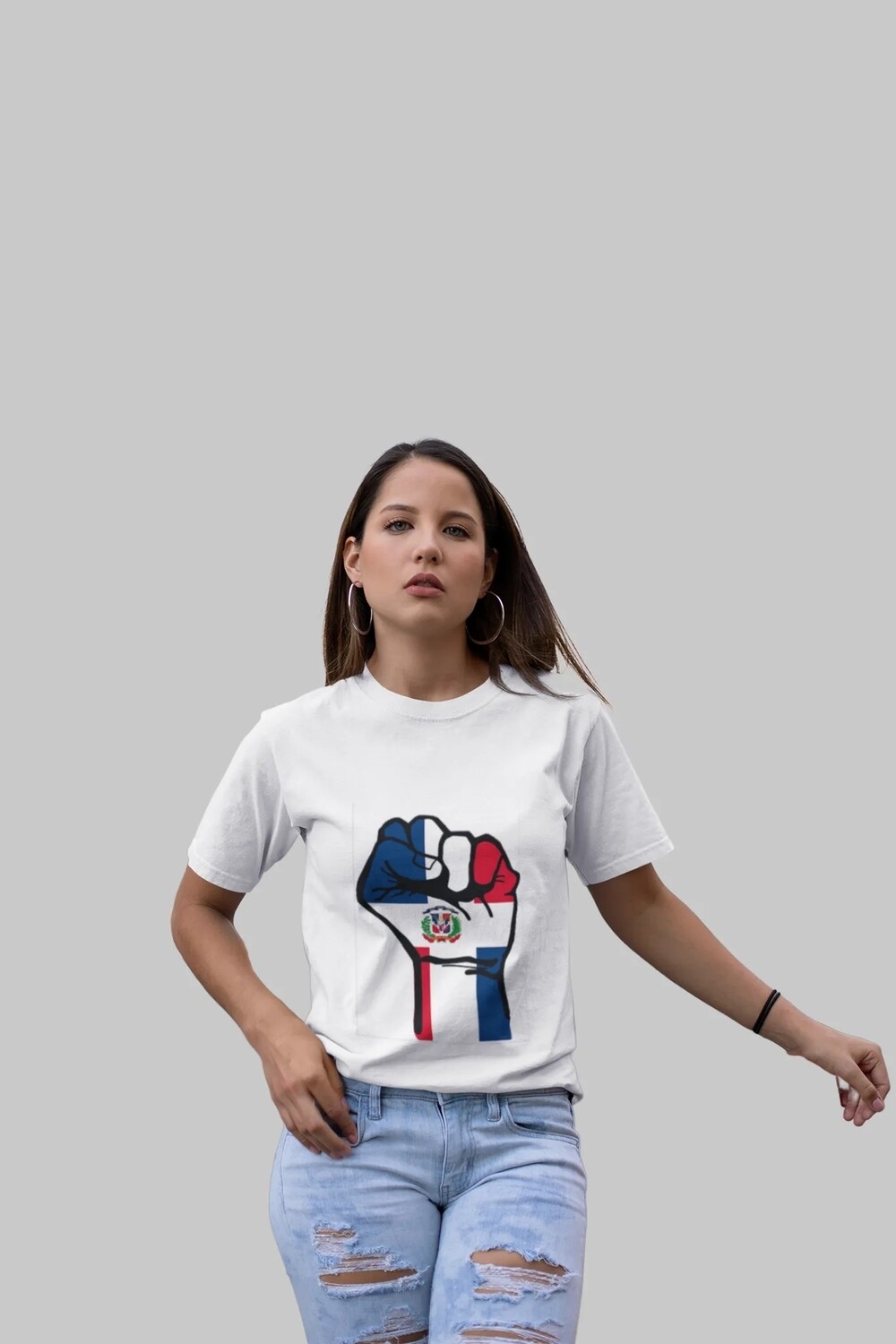 Dominican Republic Fist Flag TShirt