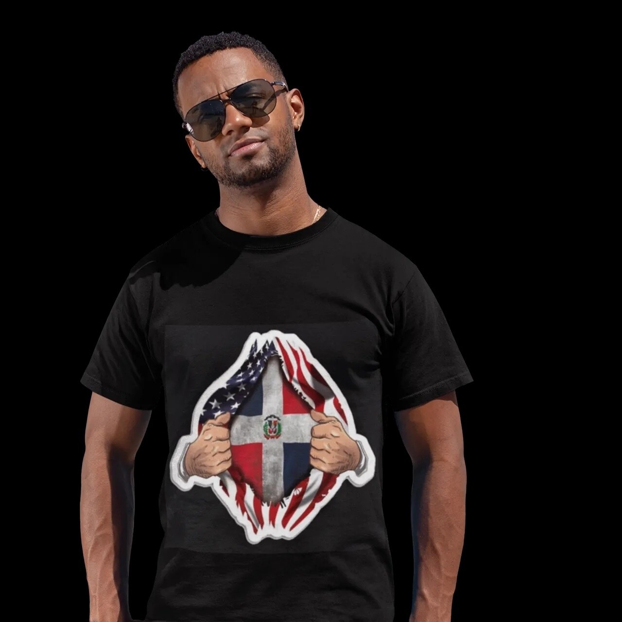 Dominican Republic I&#39;m busting out my flag TShirt