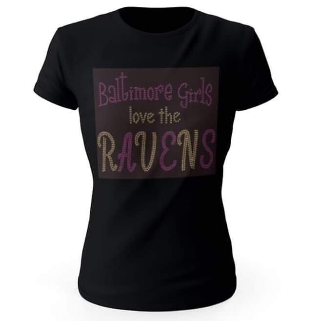 Ladies Ravens Bling TShirt