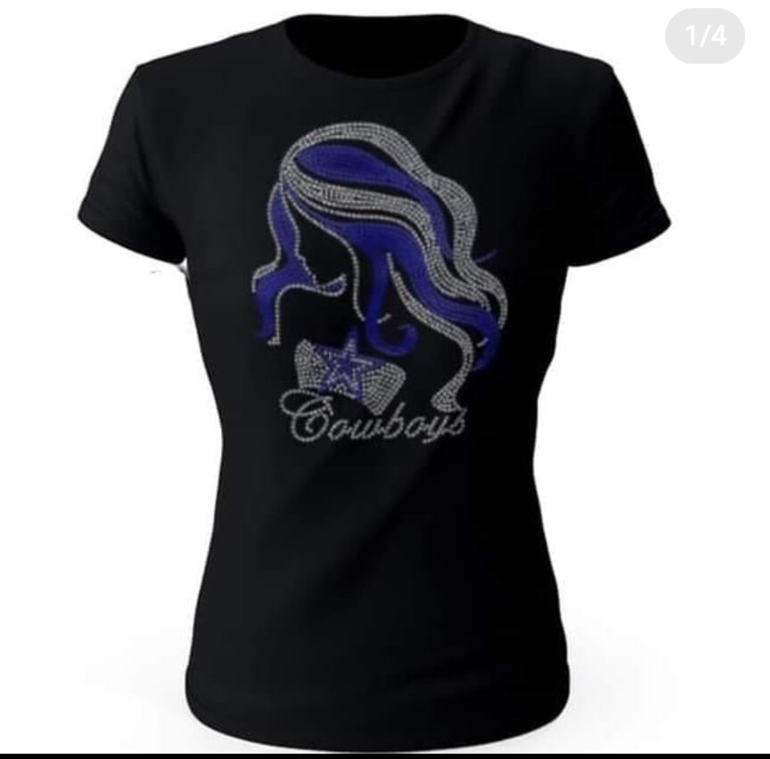 Dallas Cowboys Girl Bling TShirt