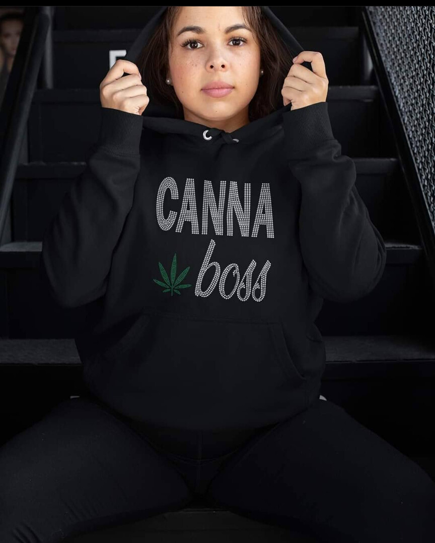 Canna Boss Rhinestone Hoodie