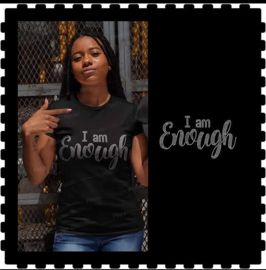 I AM Enough Bling TShirt