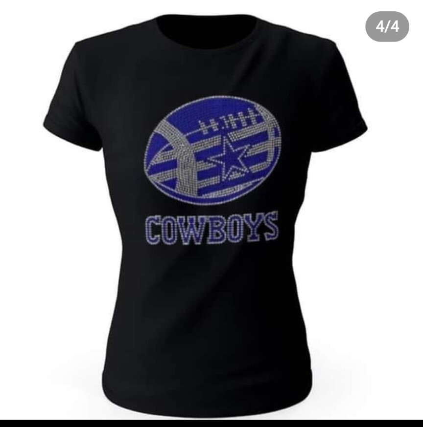 Dallas Cowboys Football Lady Bling Shirt