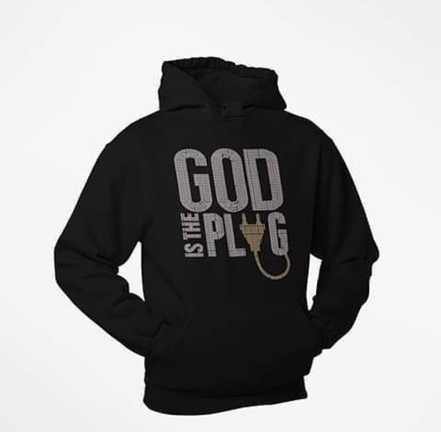 God is the Plug Bling Hoodie