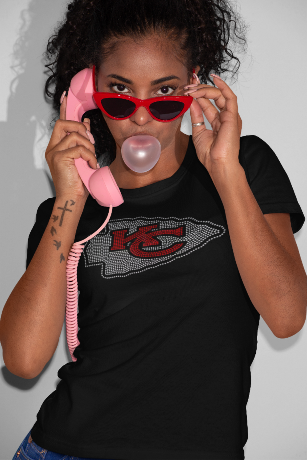 Kansas City Chiefs Bling TShirt