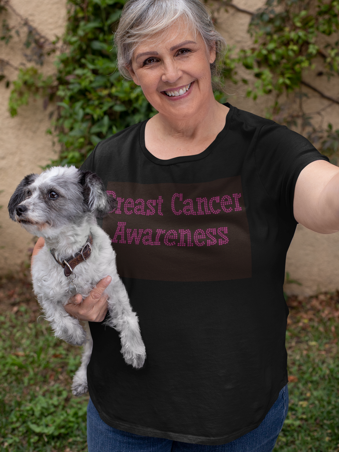 Breast Cancer Awareness Rhinestone TShirt