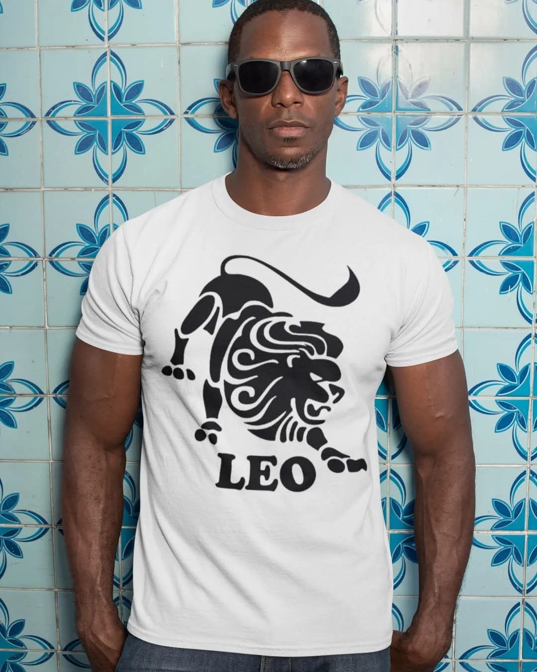 Leo Unisex White Tahirt
