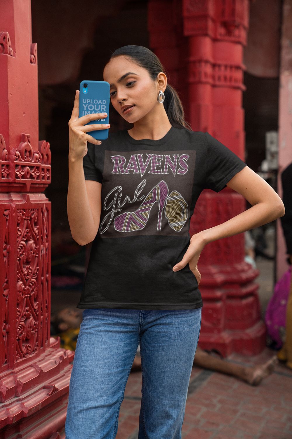 Ravens Girl Bling TDhirt