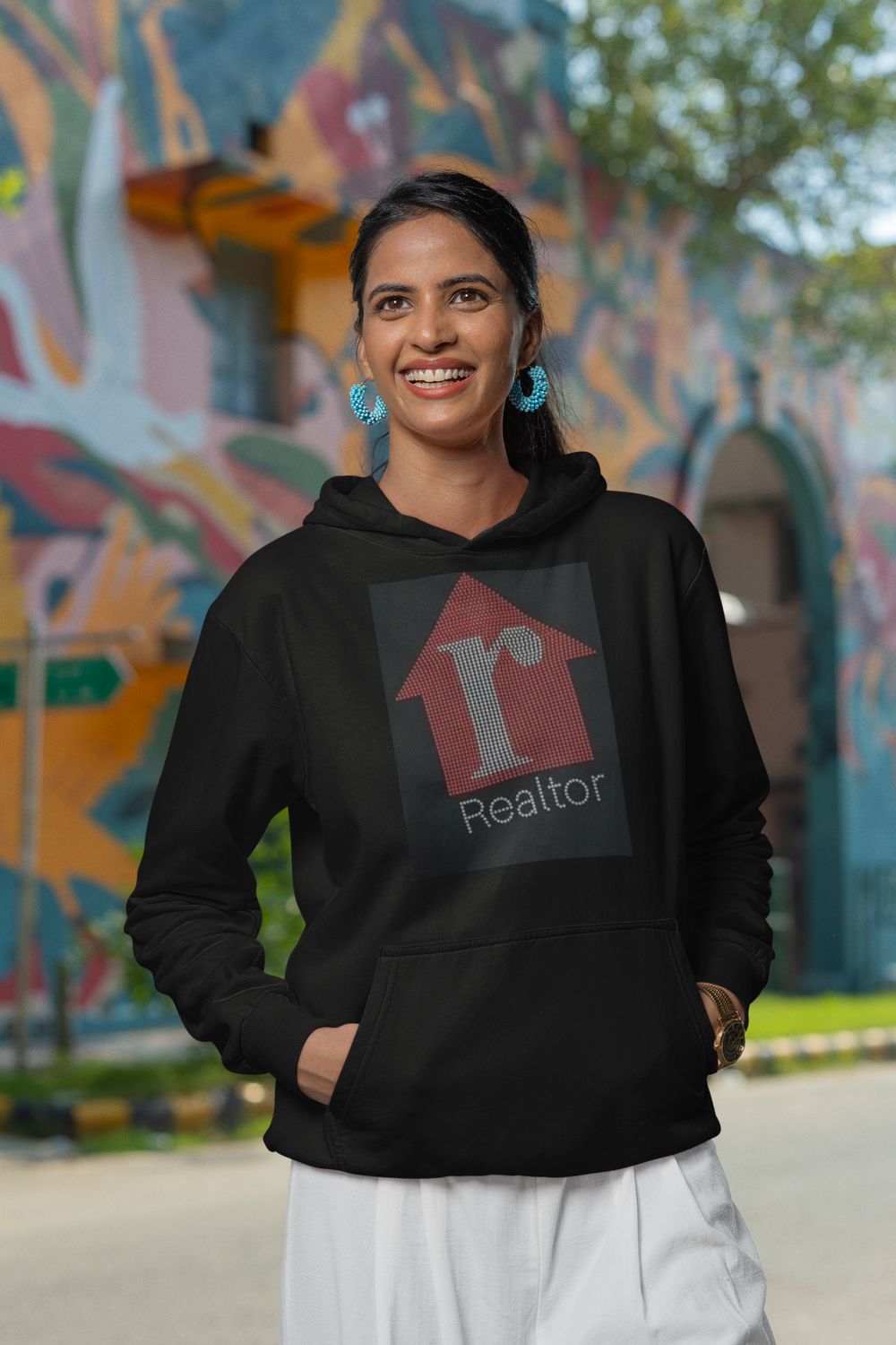 R Realtor Bling Hoodie