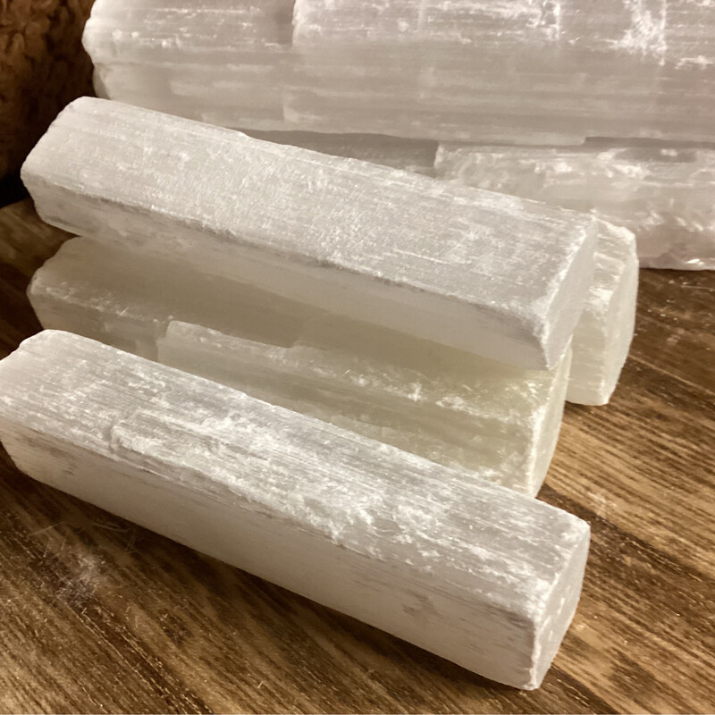 Selenite (Satin Spar) Raw Sticks