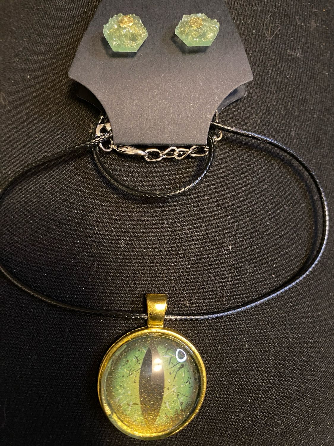Monster Eye Set (Necklace And Earrings)