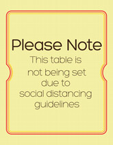 Table Sign-Adhesives