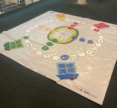Spielplane Großformat - Indoor L - Mensch beweg&#39; dich!