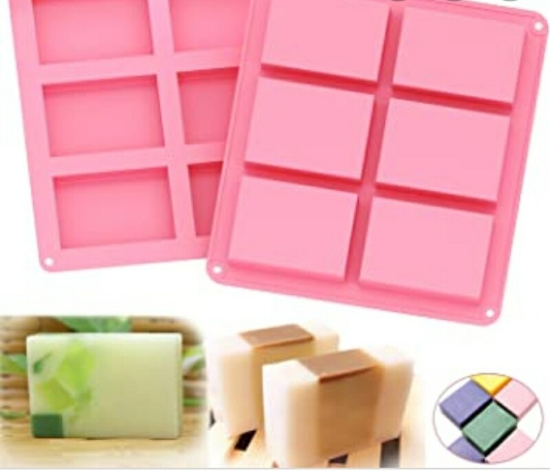 6 Cavity Silicone Soap Mold