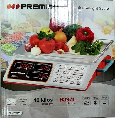 Digital Scale - 88lbs Max.(Rechargeable)