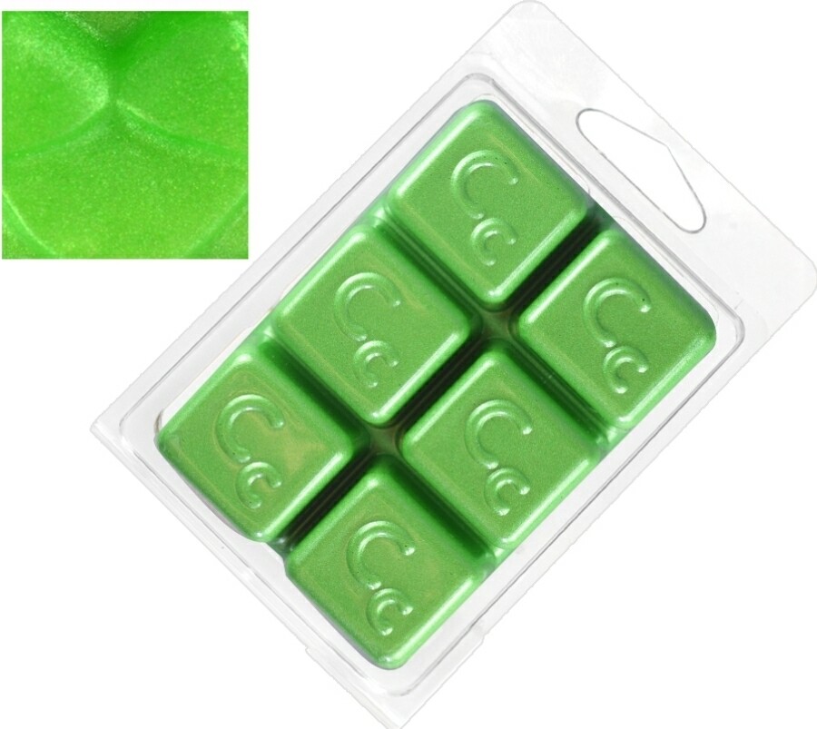 Soap Colour Bar Sparkle Mica - Granny Smith Green (6 blocks)