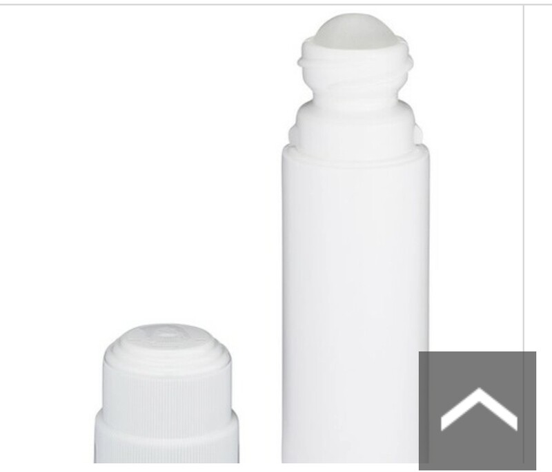 3oz White Roll-On Deodorant Container