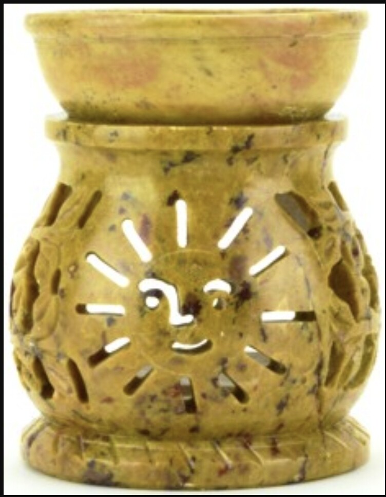 Soapstone Diffuser - Carved Sun