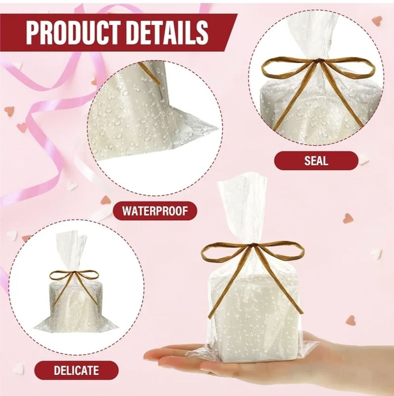 Soap Wrapping Bag w/string 4.9&quot;x7.9&quot; - (125pcs)
