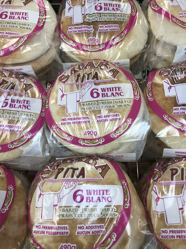 Sababa White Pita Bread