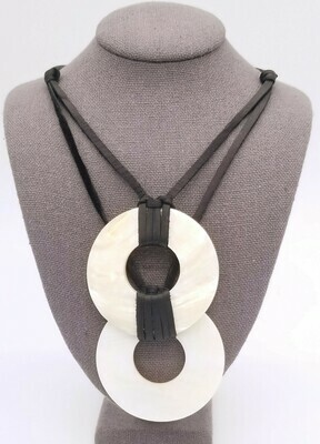 Double The Luck Mother Of Pearl Necklace Double The Luck Mother Of Pearl Necklace