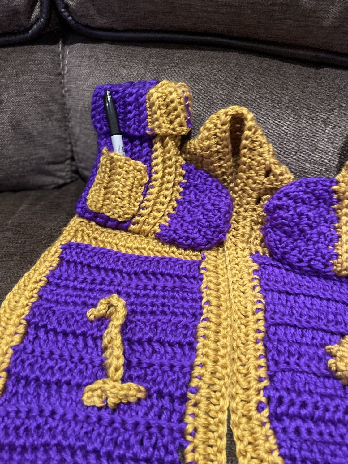 Omega scarf and slipper set