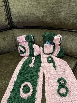 Scarf and slippers