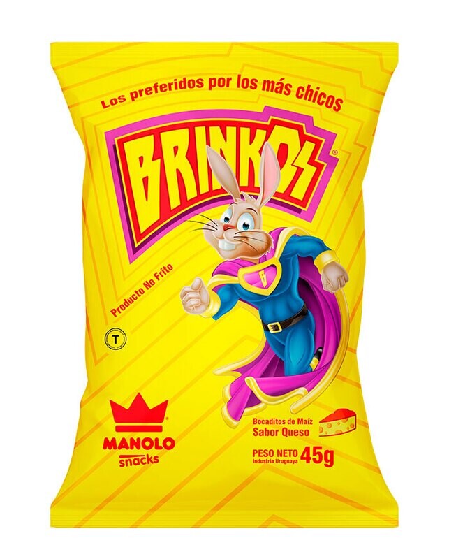 Brinkos sabor queso x 45 grs.