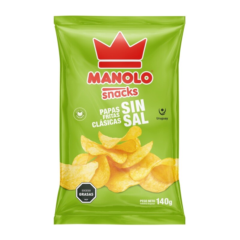 Papas Fritas s/sal x 140 grs.