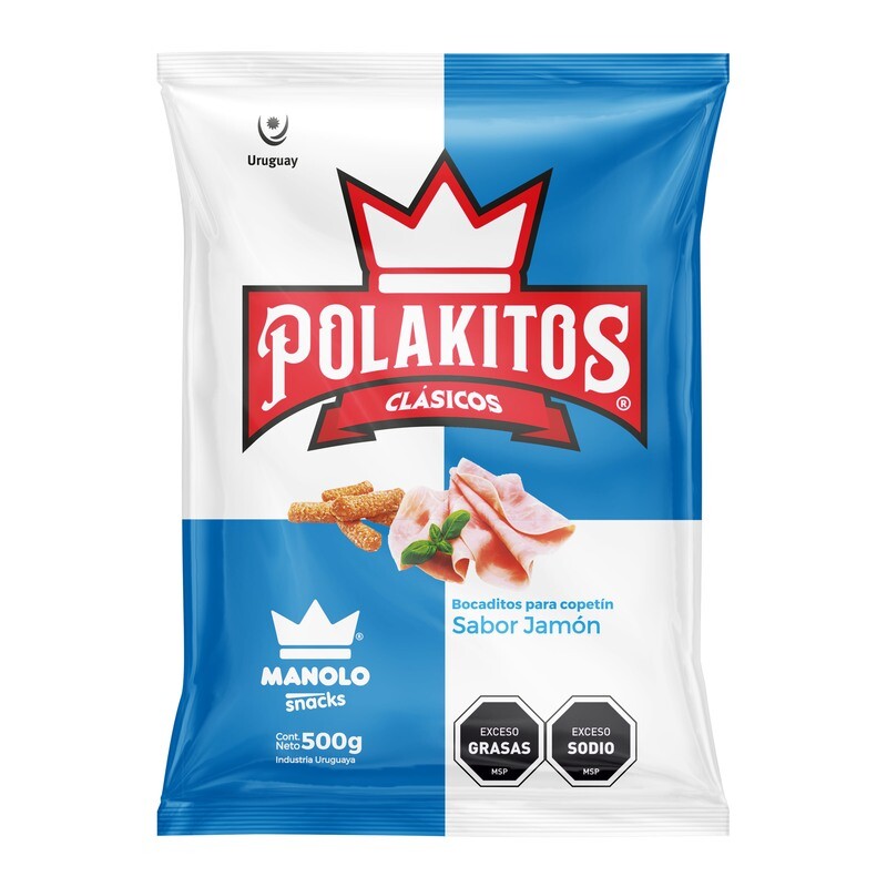 Polakitos x 500 grs. sabor JAMÓN