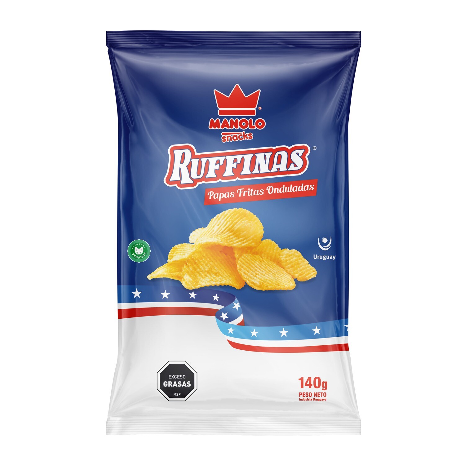 Papas Fritas Ruffinas x 140 grs.