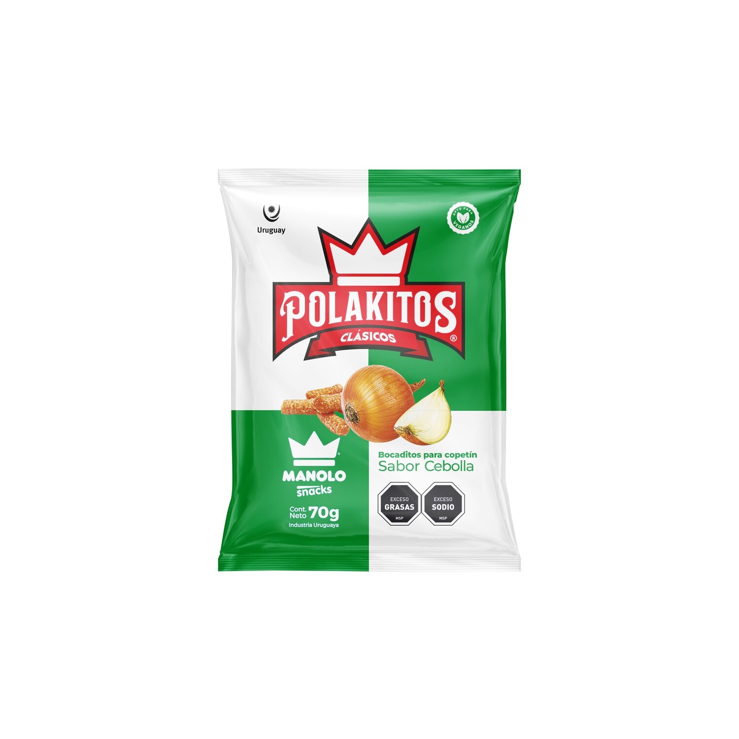 Polakitos x 70 grs. sabor CEBOLLA