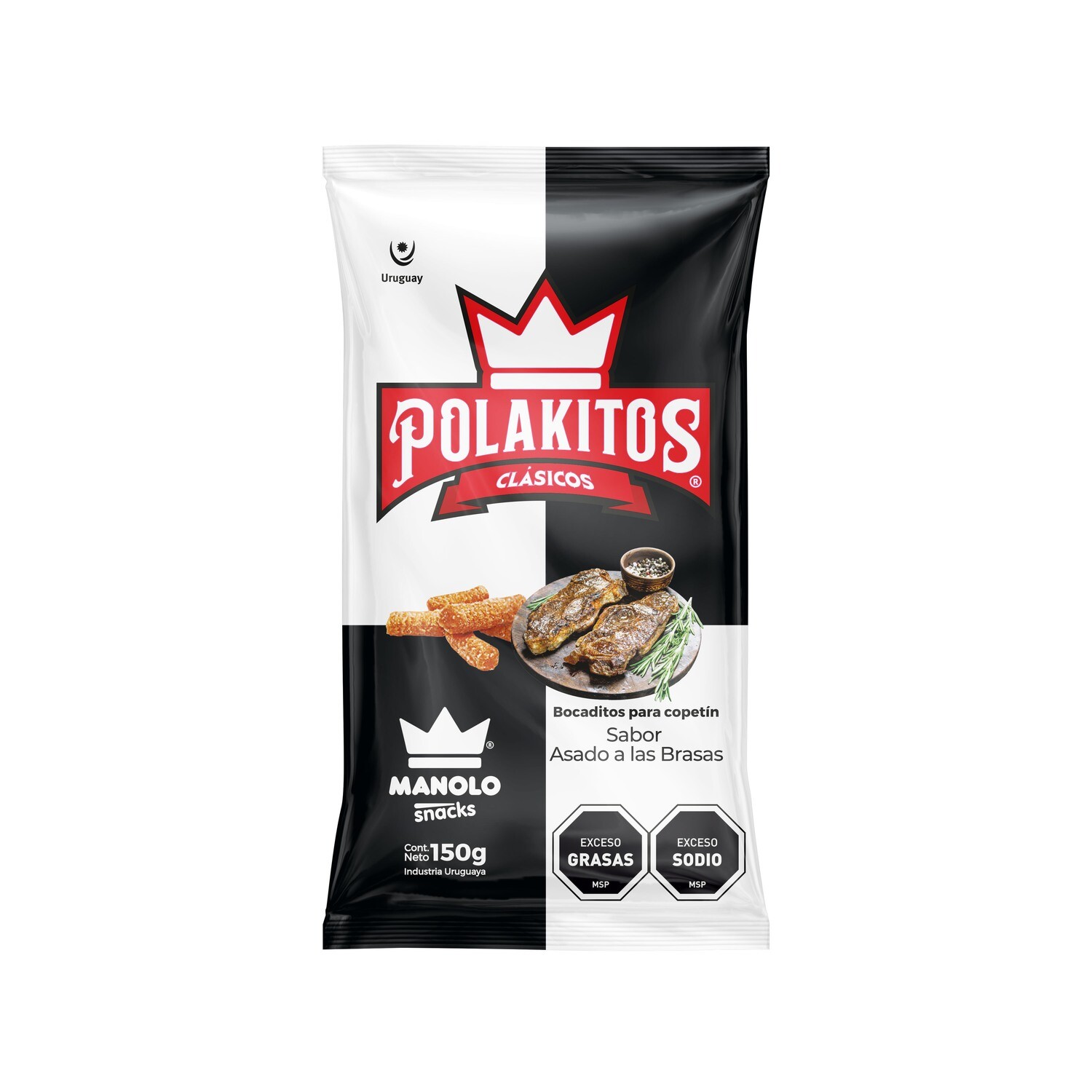 Polakitos x 150 grs. sabor ASADO A LAS BRASAS