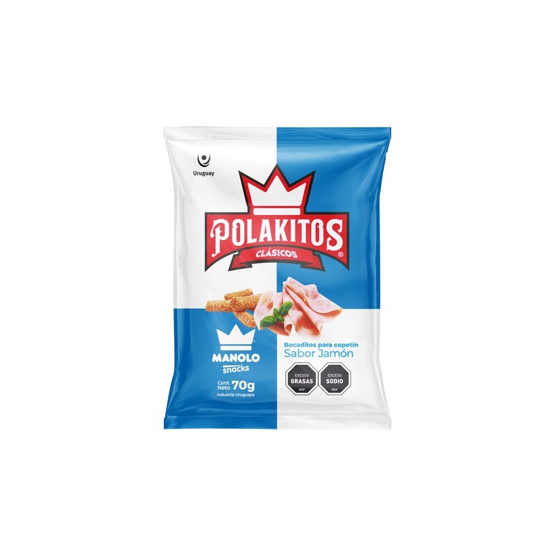 Polakitos x 70 grs. sabor JAMÓN