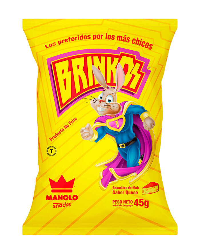 Brinkos sabor queso x 45 grs.