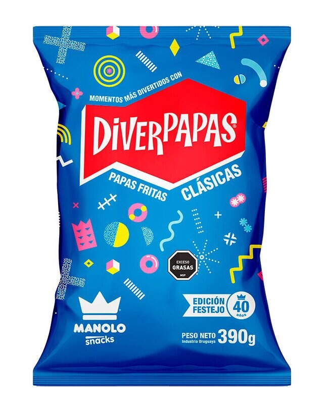 Papas Fritas "Diverpapas" x 390 grs.