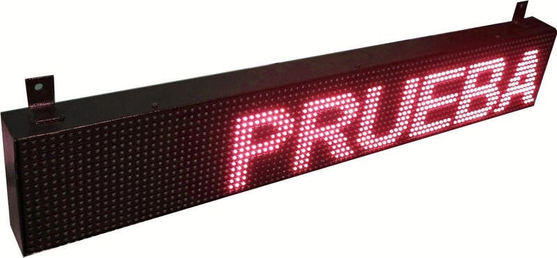 Aviso LED - Programable  100 cm x 20 cm
