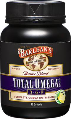 Barlean&#39;s Total Omega 3-6-9 Lemonade flavored Softgels 90ct