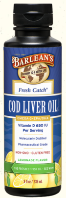 Barlean&#39;s Cod Liver Oil Lemonade flavor