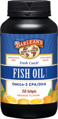 Barlean&#39;s Fresh Catch® Orange Flavor Fish Oil