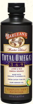 Barlean&#39;s Total Omega 3-6-9 16oz