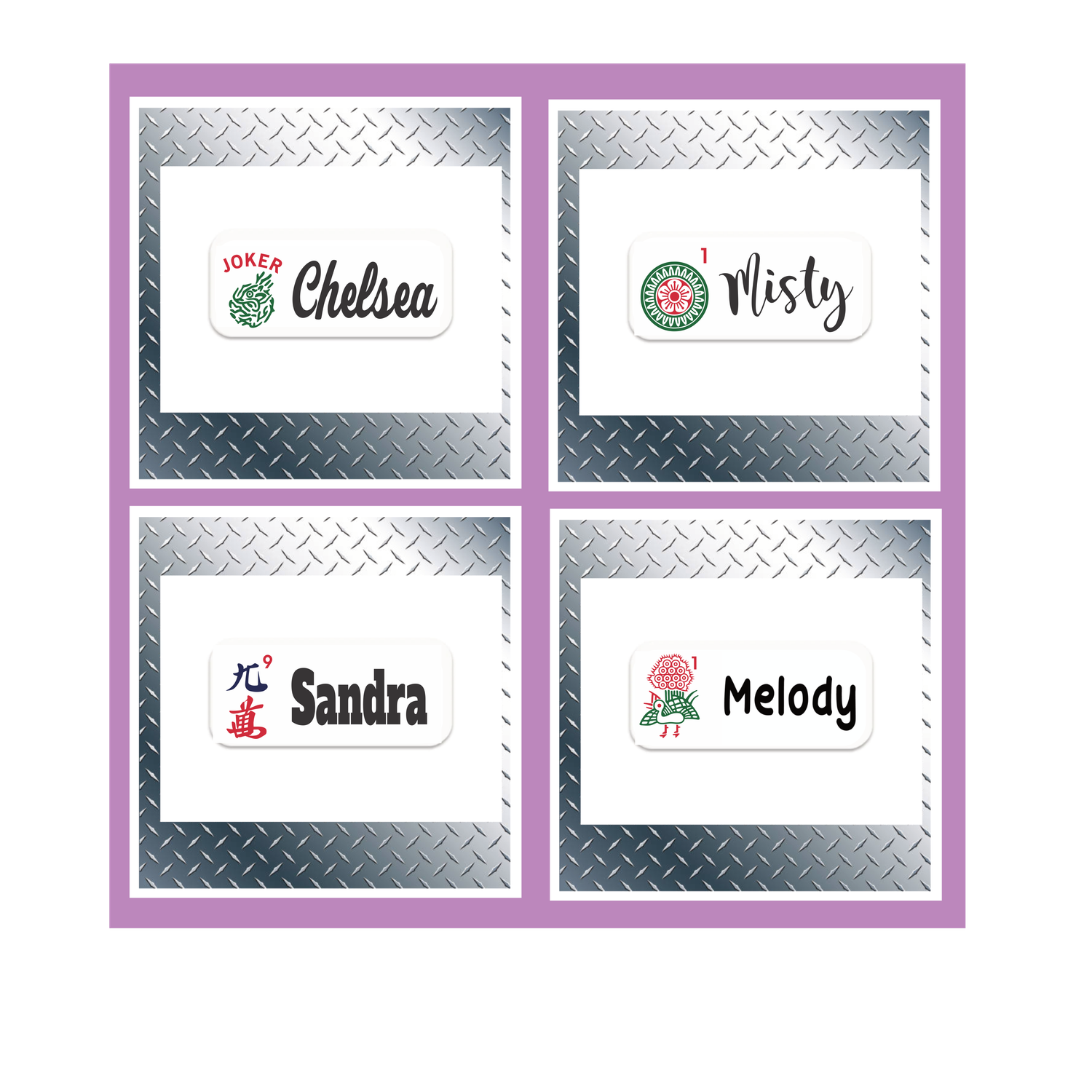 Mahjong Custom Name Tag