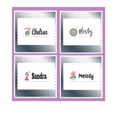 Mahjong Custom Name Tag