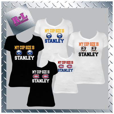 My Cup Size is Stanley T-Shirt V-Neck or Unisex
