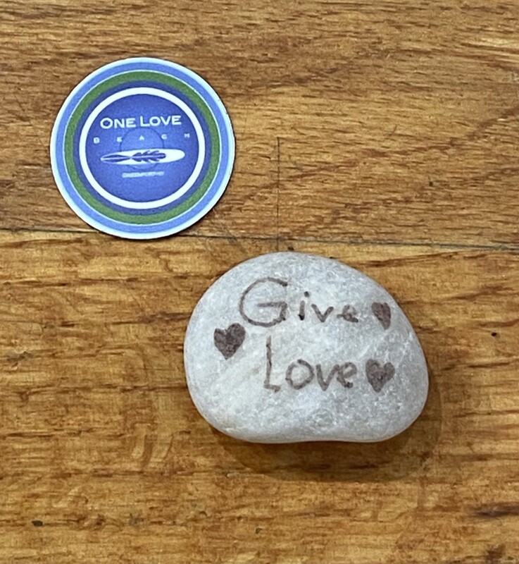One Love Beach Mini Sticker