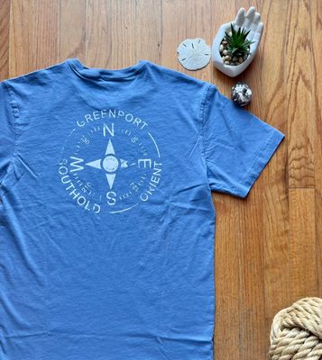 OLB compass SS Tee (topside blue)